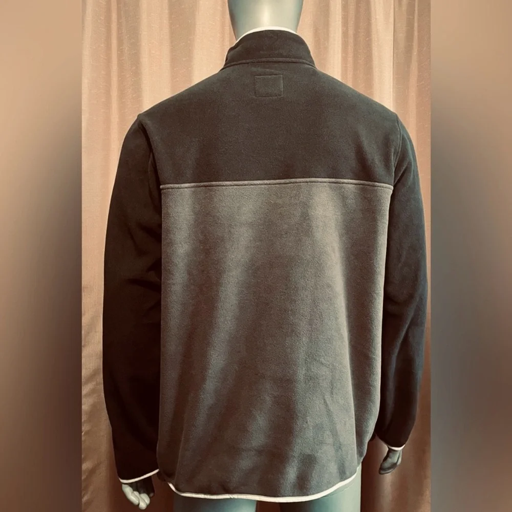 NWT Men's Blake Shelton & Lands End collection XL Dark Grey/Grey Fleece